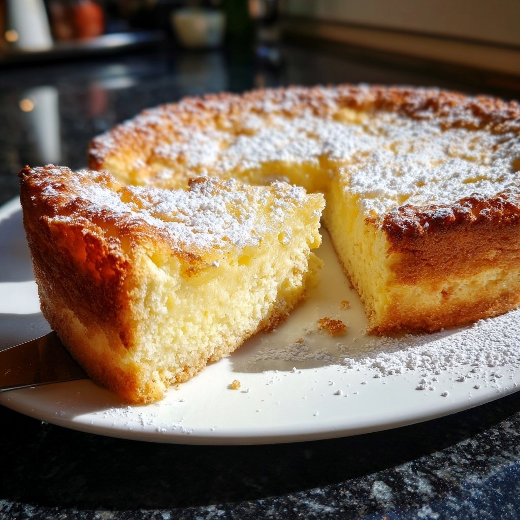 Käsekuchen mit Vanillepudding
