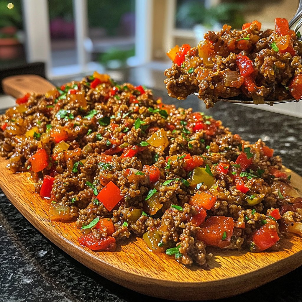 Hackfleisch Pfanne mediterran