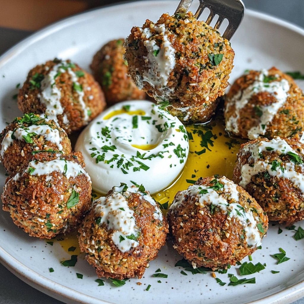 Falafel mit Joghurt-Dip