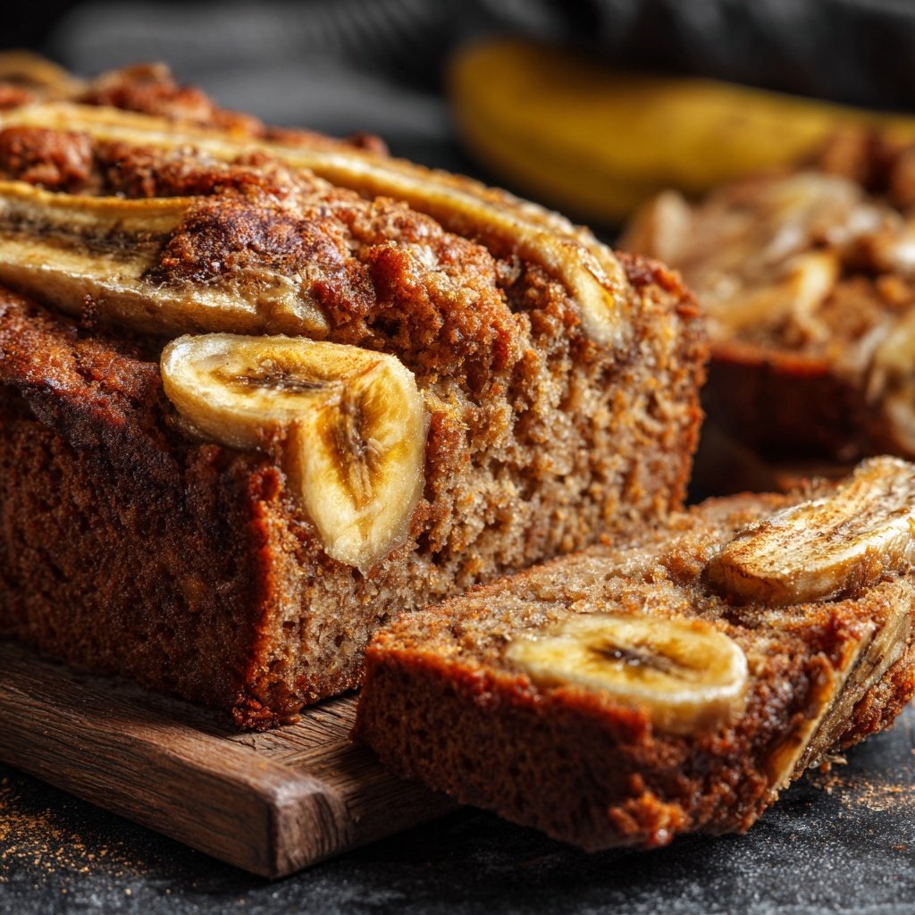 Bananenbrot aus reifen Bananen