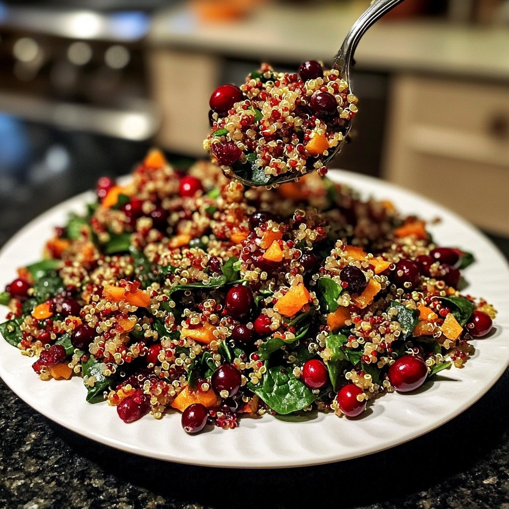 Herbstlicher Getreidesalat mit Cranberries