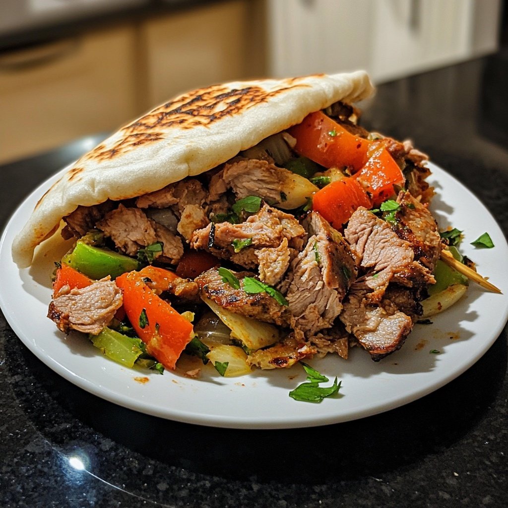 Klassischer Döner Kebab wie vom Imbiss