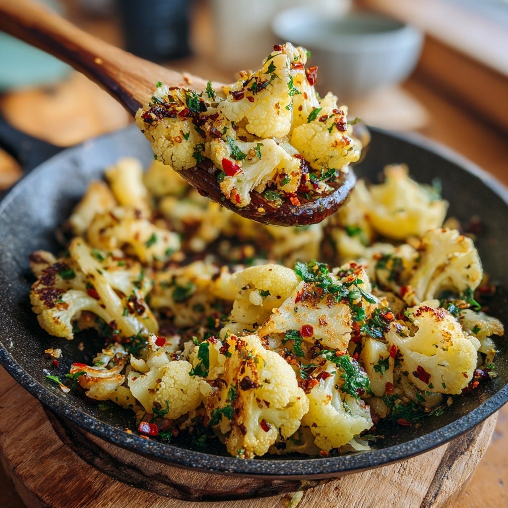 Blumenkohl Pfanne Mit Zitronensaft