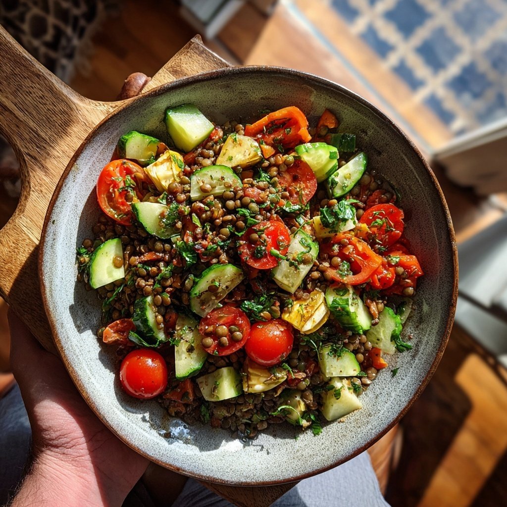 Salat Zum Grillen Mit Linsen