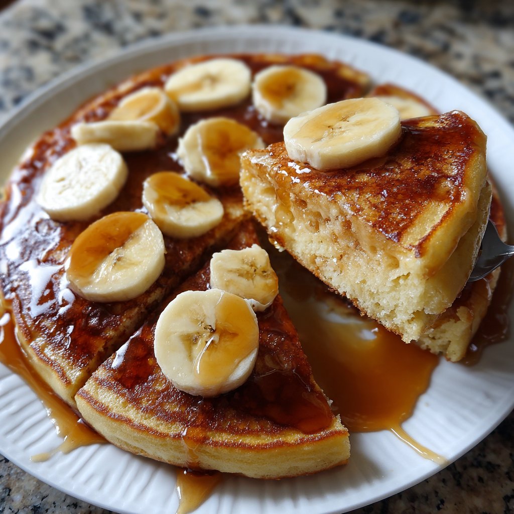 Pfannkuchen mit Banane