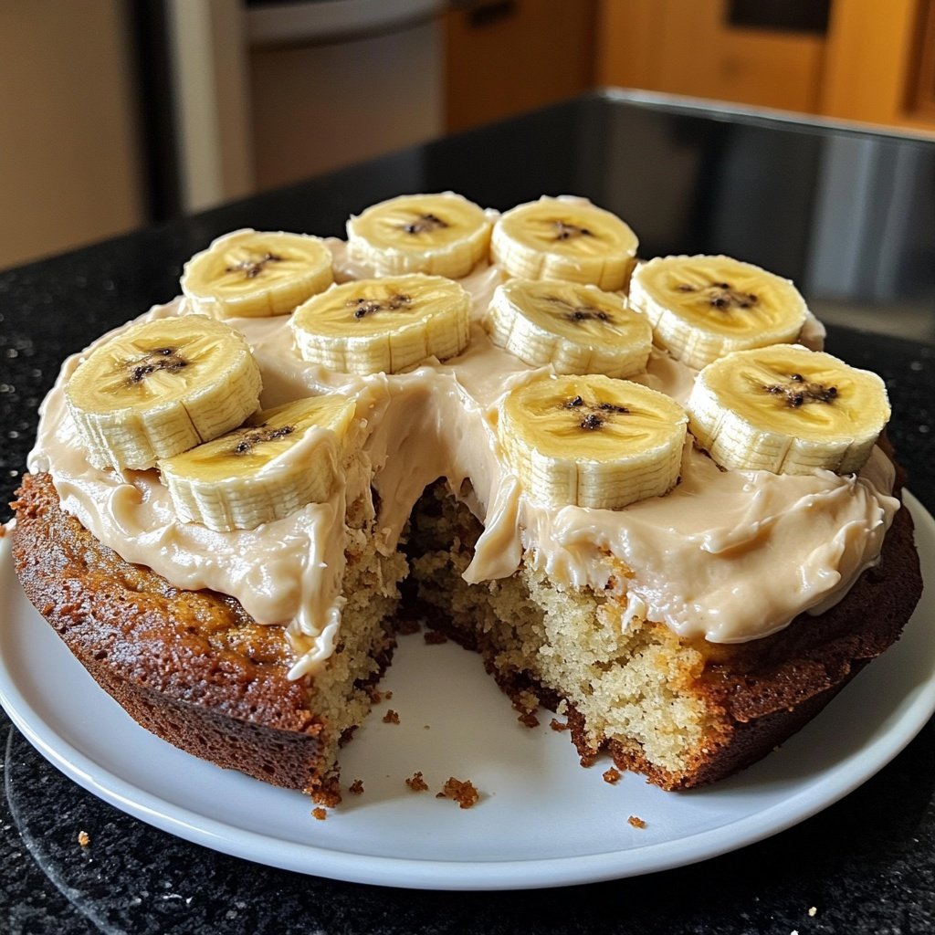 Bananenkuchen mit Frischkäse Frosting